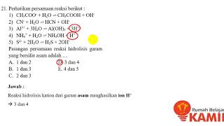 Kimia Kelas 11 : Pembahasan Soal Latihan Ujian Semester (Hidrolisis Garam)