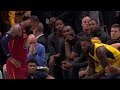 Lebron mocks lance stephenson for foul trouble walks all the way to pacers bench with him