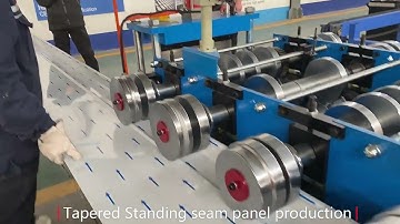 BEMO standing seam roof sheet roll forming machine metal roof and wall systems making machine