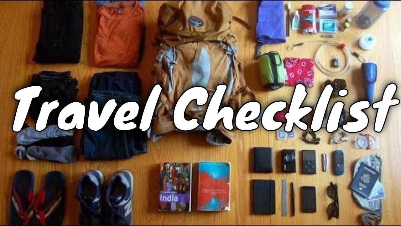 Things to carry while Travelling | Travel Checklist - YouTube