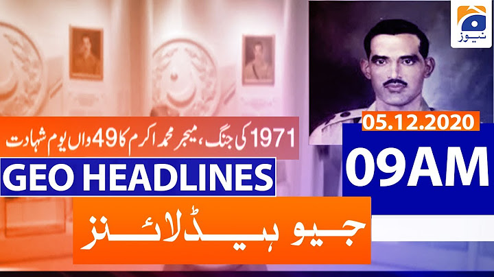 Geo Headlines 09 AM | 5th December 2020