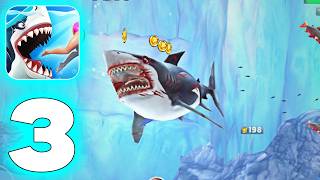 ATTACKED BY GREAT SHARK!! | Hungry Shark World - Gameplay #3 (iOS & Android) screenshot 4