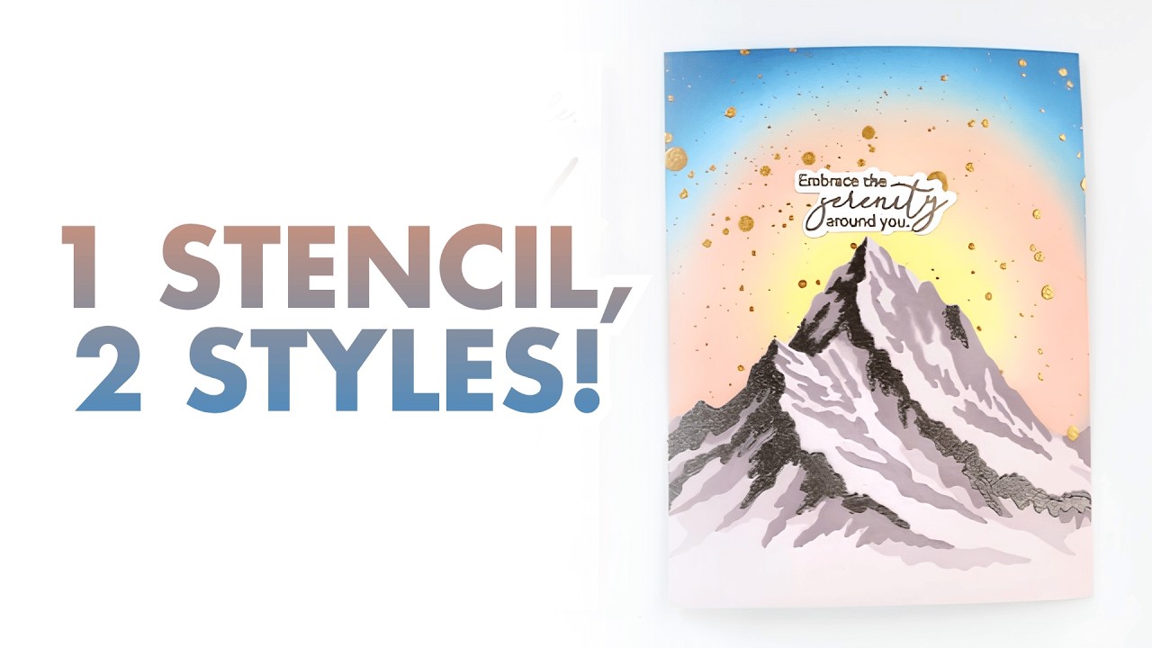 Mountain Peak Layering Stencil Set (4 in 1)
