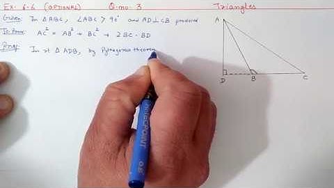 Chapter:6 Ex.6.6 (Optional) (Q.3) Triangles | Ncert Maths Class 10 | Cbse.