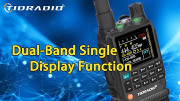 TIDRADIO TD-H3 Lesson 20 | Dual-band single display function