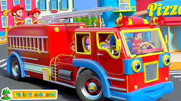 Wheels On The Firetruck + More Children Rhymes and Cartoon Videos By Kids tv