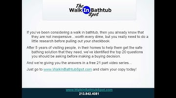 Walkin Bathtub FAQ         213-842-4081