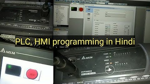 Delta PLC, Delta HMI communication and programming.