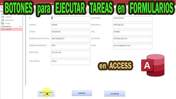 Poner BOTONES en FORMULARIOS ACCESS | Hacer tareas con un ckick