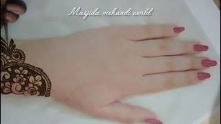 Beautiful Muslim mehandi design l simple mehandi#viral video l beautiful Megandi design