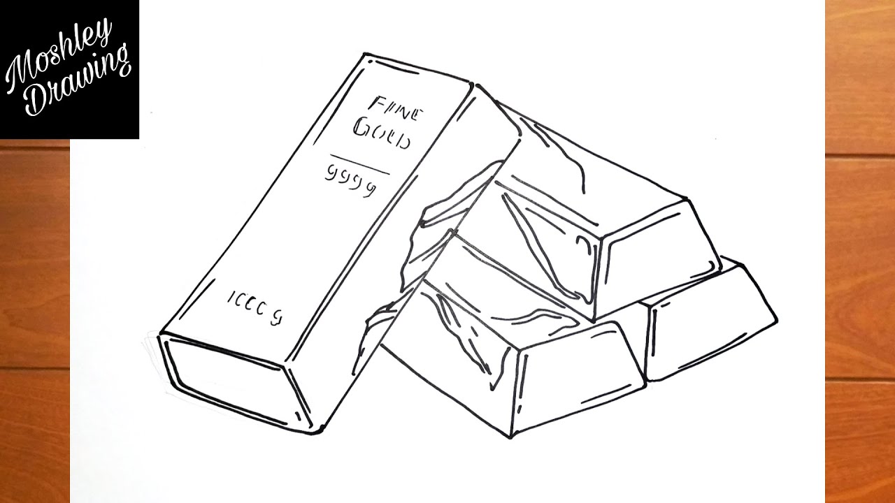 gold bar drawing