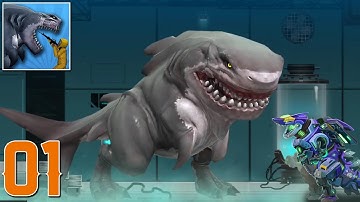 Sharkosaurus Rampage - Gameplay Walkthrough Part #1 (Android & iOS) Sharkosaurus Gameplay!