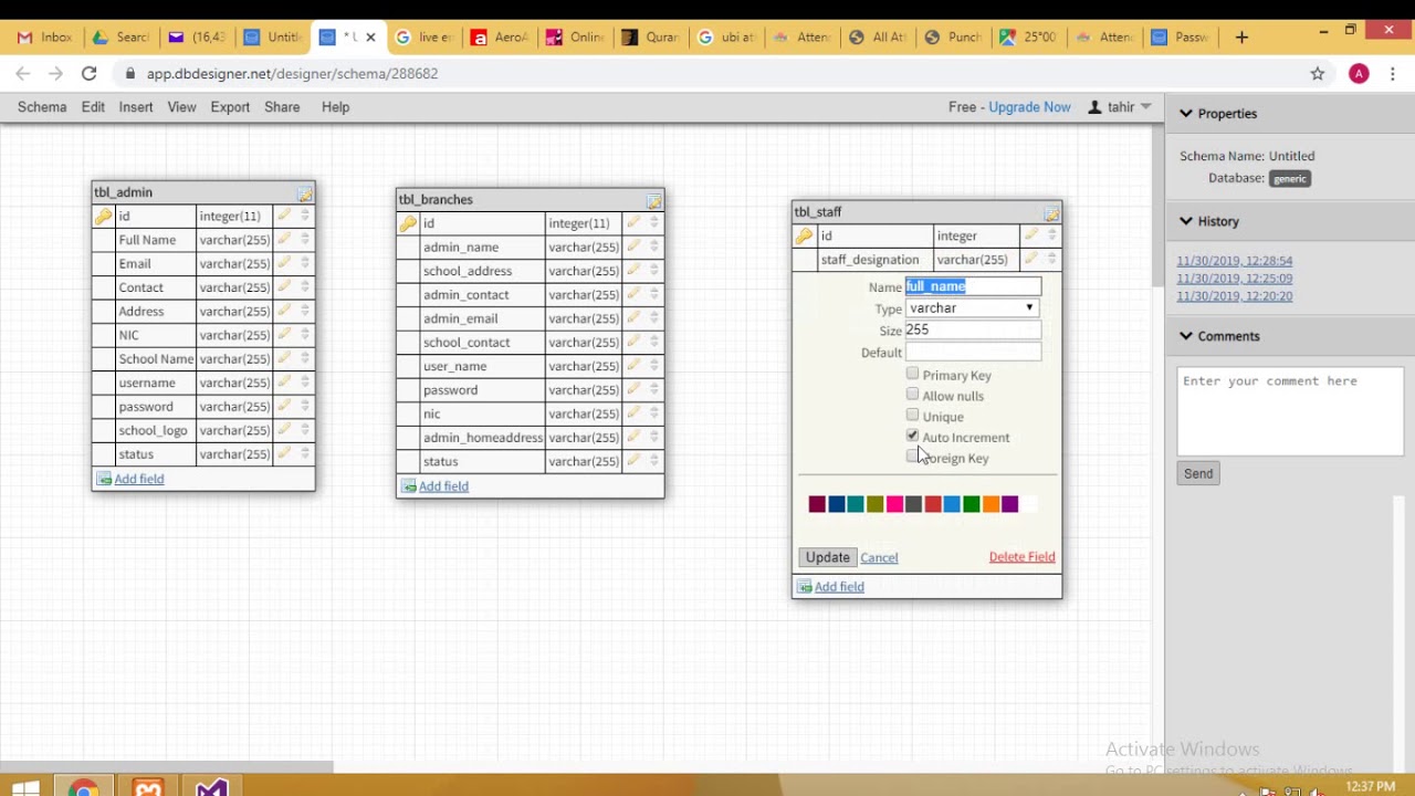 School Management System Database Design