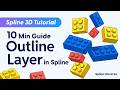 How to Use Outline Layer in Spline 3D | 10 Minutes Tutorial