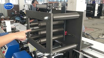 320mm 7 colors Petal Type horizontal flexo printing machine with automatic servo motor+ LED UV