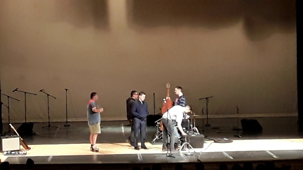 Men's bathroom choir vs hardhat band YouTube