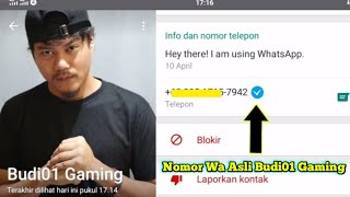 Bongkar Nomor Wa Asli Budi01 Gaming