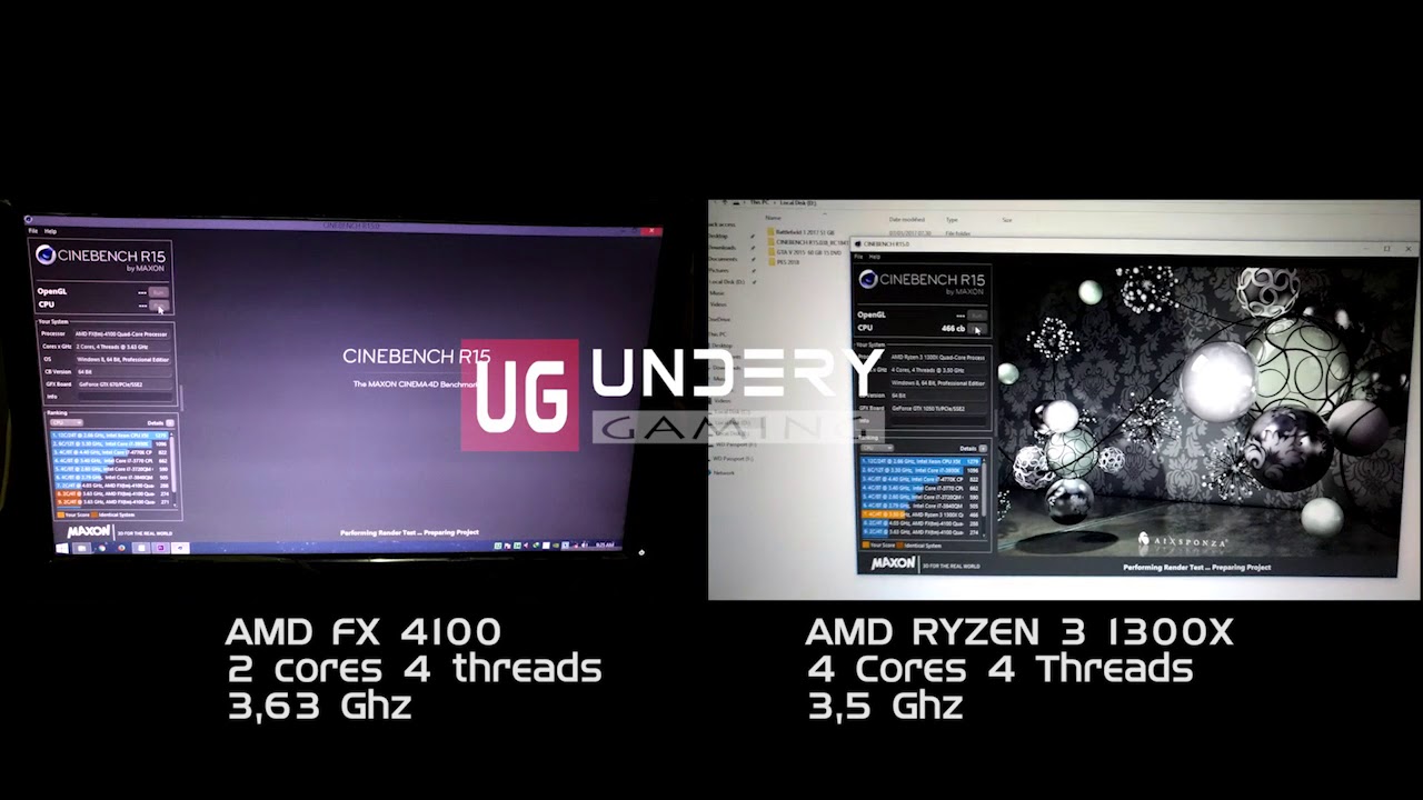 Amd Fx 4100 Oc 4 2 Ghz Cinebench R15 By Omuczek