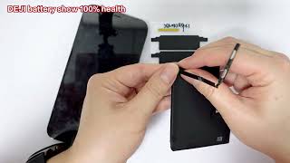 Show battery health status, DEJI iPhone 12 ProMax battery replacement guide