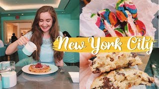 eating our way through nyc // rainbow bagels, levain bakery, breakfast at tiffany's !!