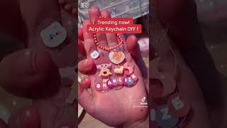 tiktok asmr acrylic keychain diy