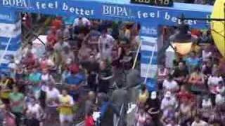 Me finishing the great manchester run!!