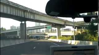 Portland, OR, I-5N Exit 299B City Center, inbound Hawthorne Bridge, 06-04-2013