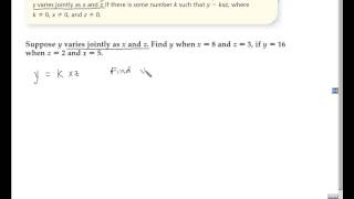 Algebra 2 Section 9 4 Direct Joint and Inverse Variation