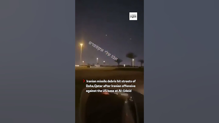 Iranian missile debris hit streets of Doha