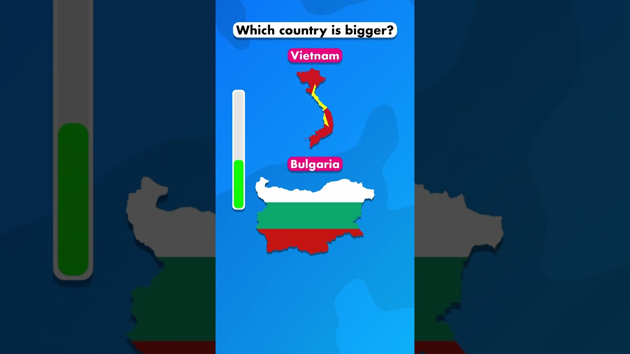 Which Country is Bigger: Vietnam or Bulgaria? 🇻🇳🇧🇬 