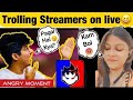 Prank On Two Side Gamers😜| Trolling Streamers on live 😸| Funny Reaction- Must Watch!