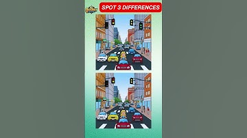 Spot the 3 Differences 🔍 ! Can You Find Them All? 👀 #Shorts