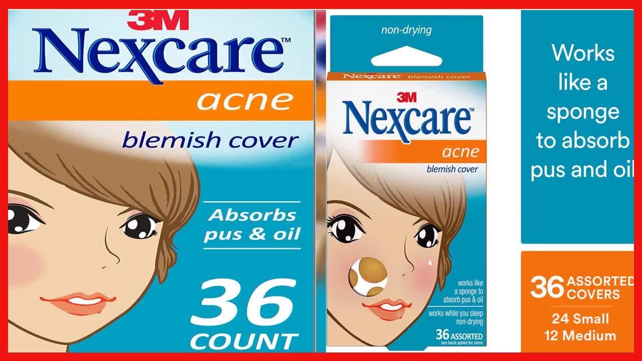 Nexcare Acne Absorbing Cover, Acne Patch, Protective cover for blemishes, Visibly indicates