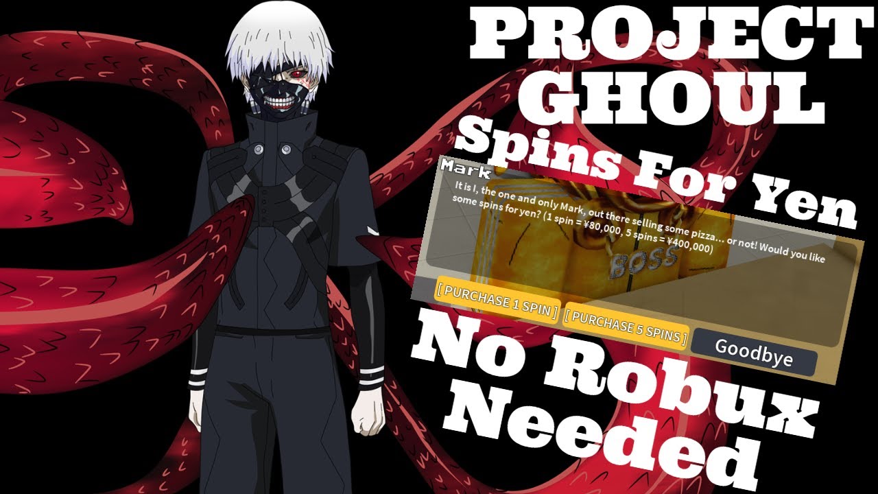 Project Ghoul)Where To Buy SPINS Using YEN (NO ROBUX NEEDED) 