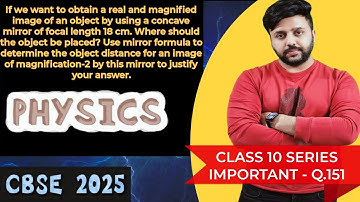 If we want to obtain a real and magnified image of an object by using a concave mirror of focal leng