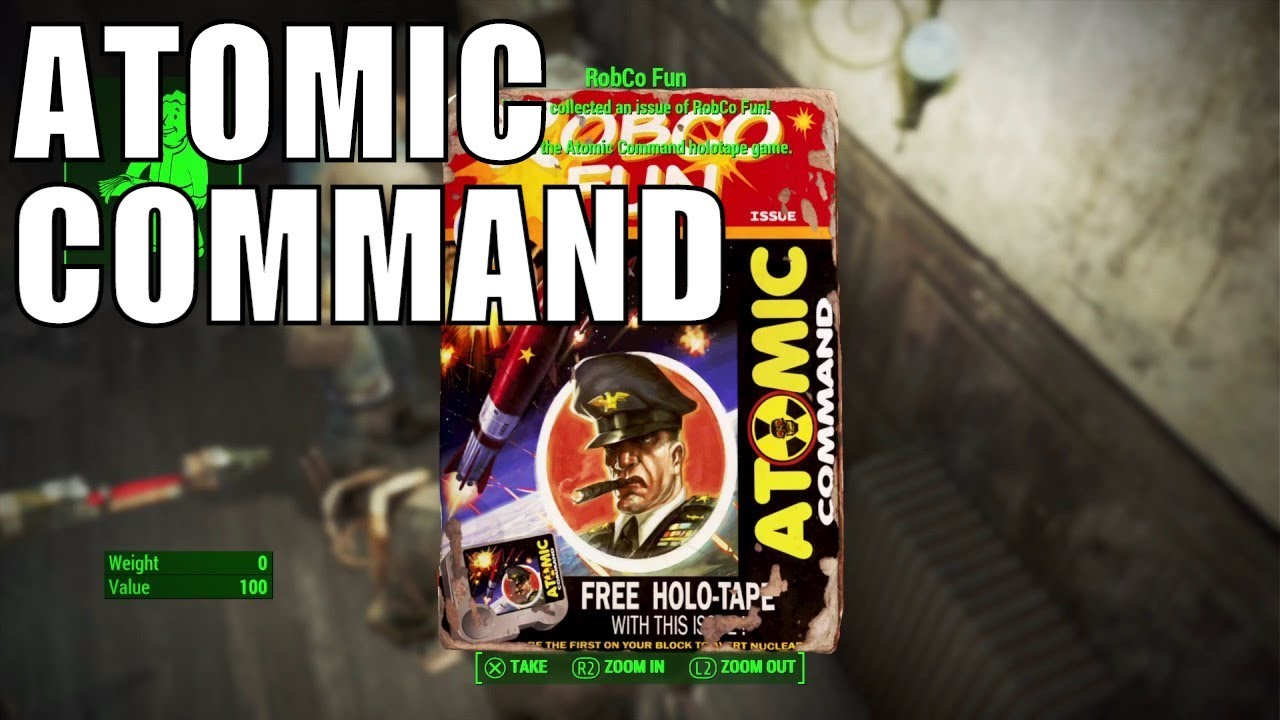 Fallout 4 Robco Atomic Command Holo Tape & Perception Bobblehead ...