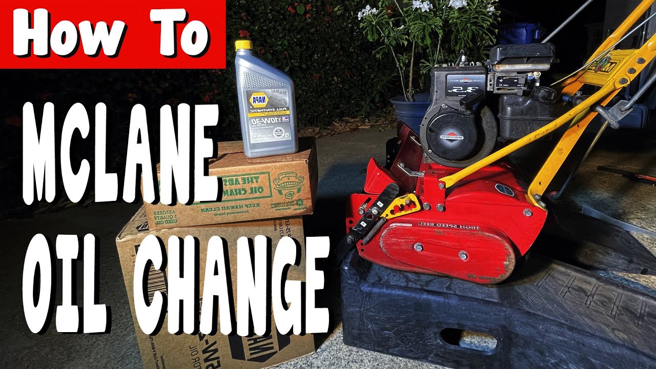 How to Change Oil on a Mclane Reel Mower with a Briggs and Stratton 