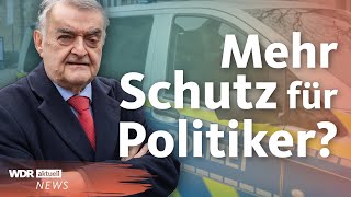 Gewalt gegen Politiker: Mehr Polizei und schärfere Gesetze als Lösung? | WDR Aktuelle Stunde