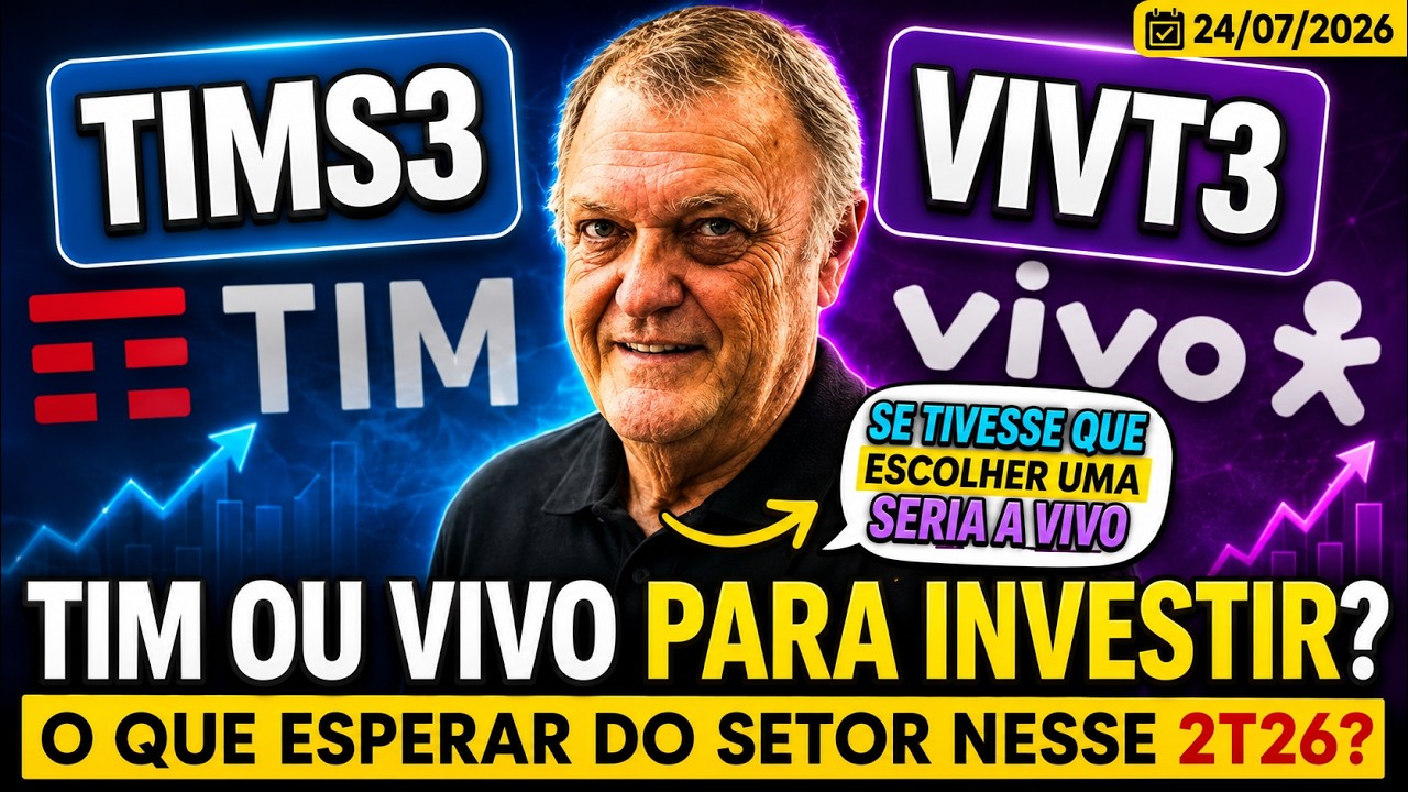 VIVO OU TIM PARA INVESTIR EM 2026? | BOAS EXPECTATIVAS PARA OS RESULTADOS NO 2T26 | "PREFIRO VIVO"