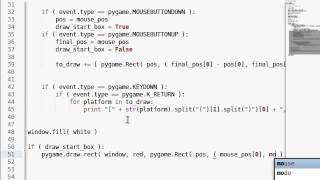 Python [pygame] 19 First World Editor