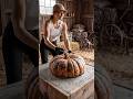 Concrete pumpkin sink makeover diy home 🎃