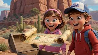Kids Found a MYSTERY TREASURE MAP! 😱🗺️ | USA Adventure