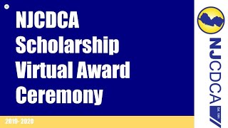 2020 NJCDCA Scholarship Virtual Award Ceremony