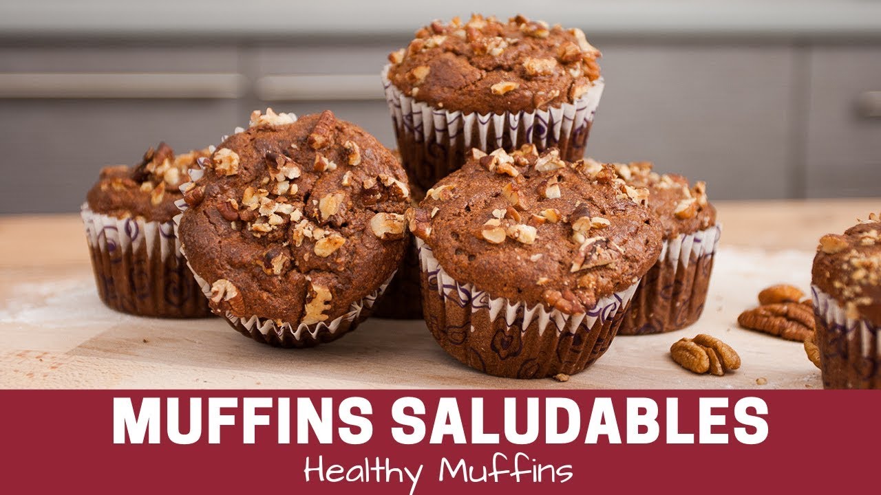 Muffins Saludables - Sin Azucar y sin harina de trigo / Muffins, No sugar  and no wheat flour - YouTube