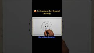 😍 Environment Day Special Drawing #shorts