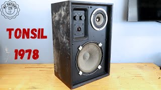 Old Tonsil 3 way speaker from 1978 - renovation