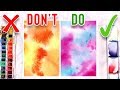 DO'S & DON'TS FOR WATERCOLOR PAINTING - Mistakes to AVOID!