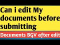 Can I Edit My Documents Before Submitting for a Job? Job Document Verification 2025 – Shubham
