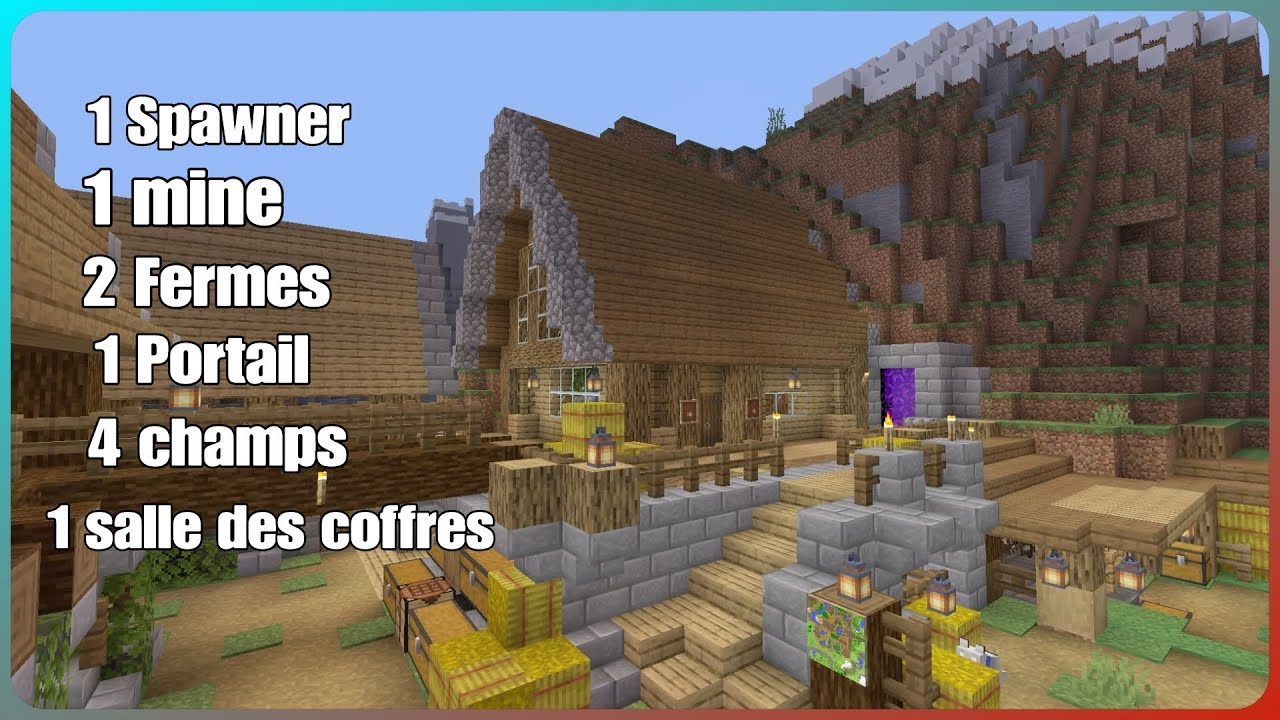 Ma Base dans une Montagne ! Survie. Minecraft ps4 . - YouTube
