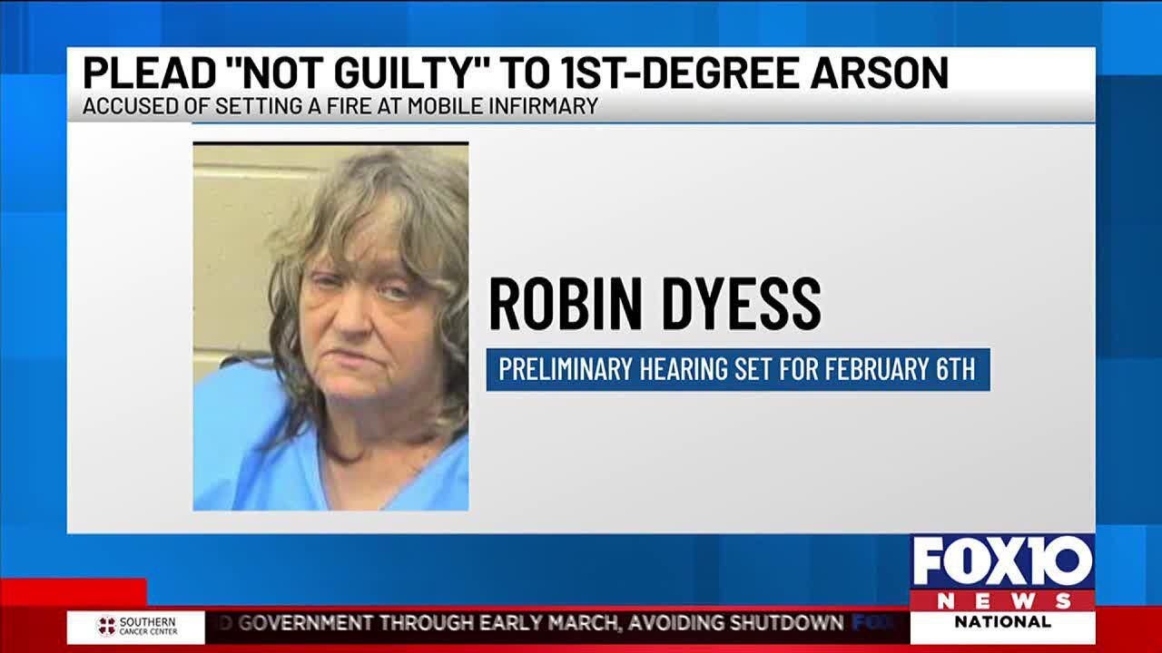 Woman accused of setting fire at Mobile Infirmary pleads not guilty ...
